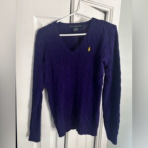 Ralph Lauren Polo Purple Sweater Medium